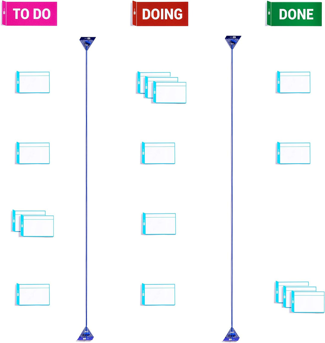 PATboard Scrum Board und Kanban tafel Home Toolset magnetisch - Magnetkarten für agiles projektmanag