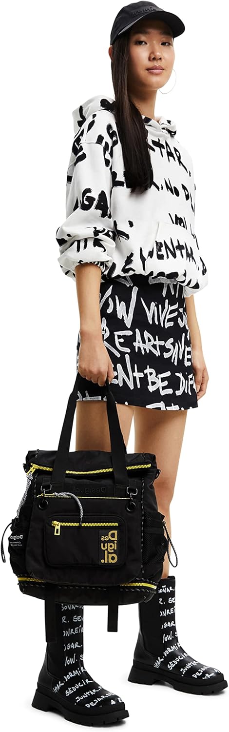 Desigual Damen Sweater S Weiss, S Weiß