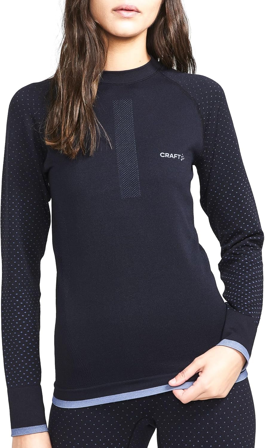 Craft Damen ADV Warm Intensity Longsleeve Langarm Unterhemd Funktionsunterhemd XL Schwarz, XL Schwar