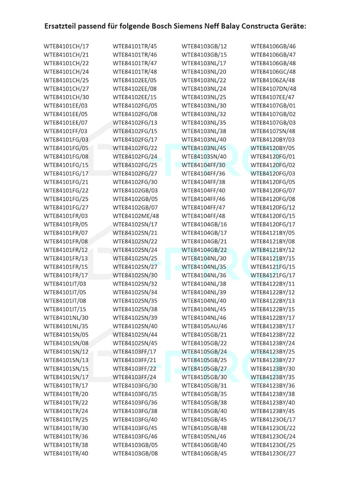 DL-pro Türdichtung für Bosch Siemens 00656841 656841 Filzdichtung Dichtung Gummidichtung für Avantix