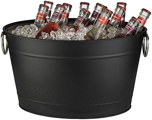 Buddy´s Bar - personalisierte Getränkewanne, 11 Liter, Zinkwanne, Getränkekühler, mit Kunststoffeins