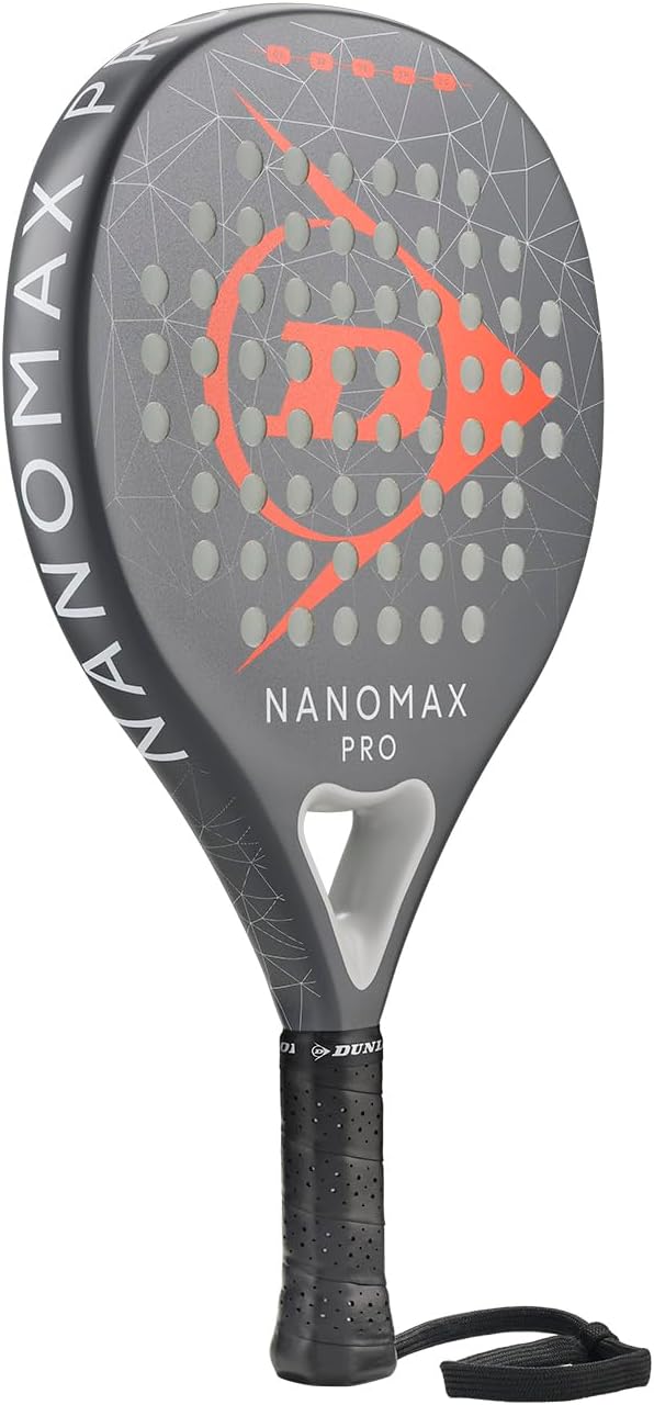 Dunlop Padel Bat Nanomax – Hybridform, Graphit-Rahmen, Medium-Balance Pro, Pro