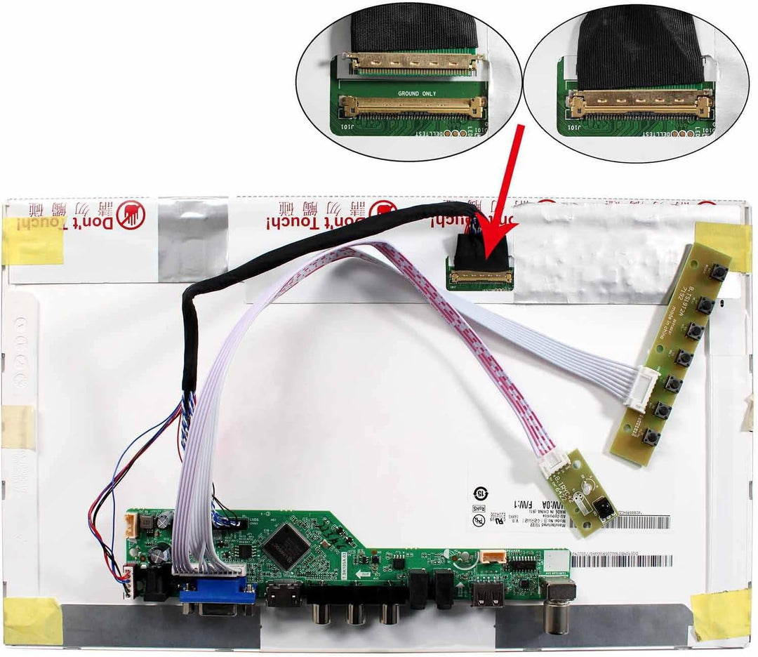 VSDISPLAY HD-MI VGA AV USB LVDs Controller Board 40pin 1für 15,6" 17,3" 920x1080 B156HW01 LP173WF1 H