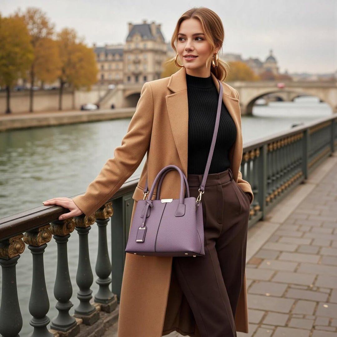 DIRRONA Elegant Damen Handtasche Schultertasche Gross Kapazität Umhängetasche Beiläufig Reise Tasche