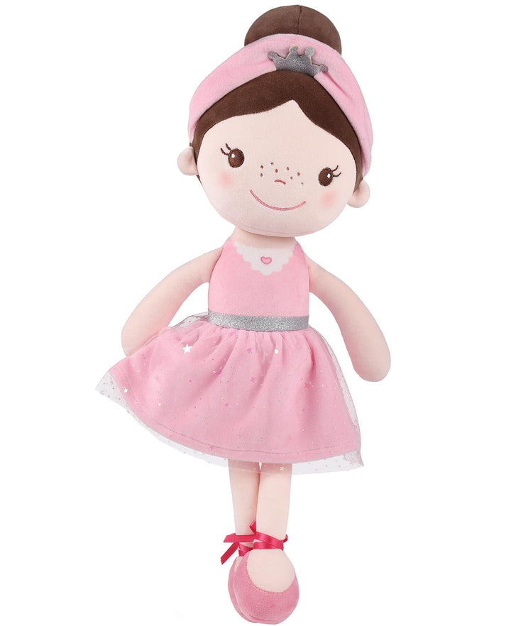 GAGAKU Weiche Stoffpuppe 40cm Schutzengel Puppen, Taufgeschenk für Baby Mädchen Kuscheltier Glücksbr