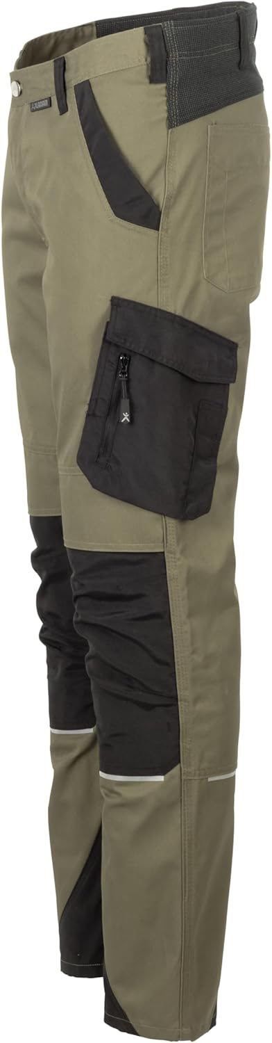 Planam Herren Cargo Norit Herren Bundhose 50 Oliv/Schwarz, 50 Oliv/Schwarz