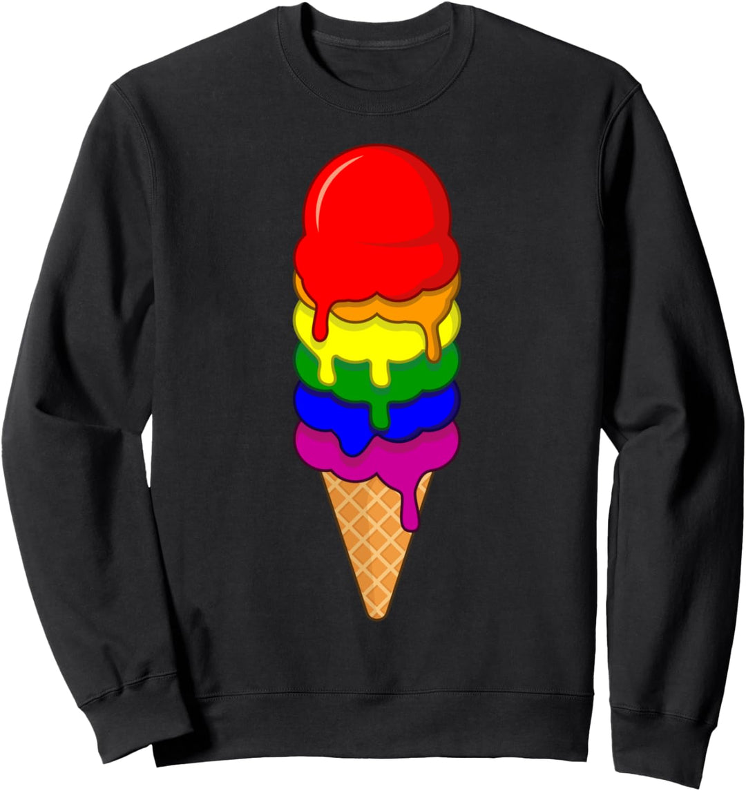 Eiscreme LGBT Pride Gay Pride Month LGBTQ Flagge Sweatshirt