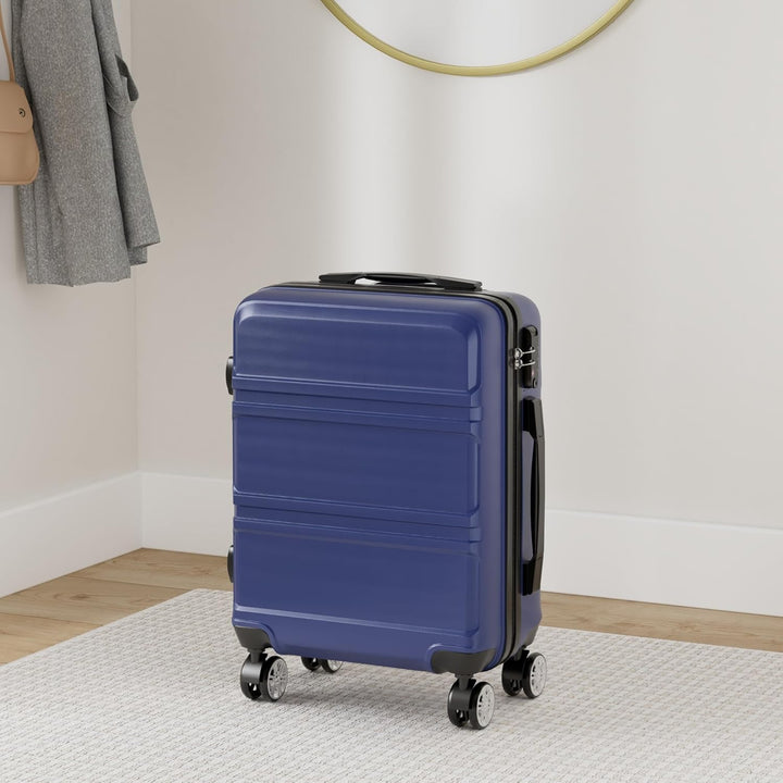 KONO Kofferset 2 Teilig Koffer Trolleys Gepäcksets, 65cm Mittelgross Koffer und 74cm Gross Koffer, L