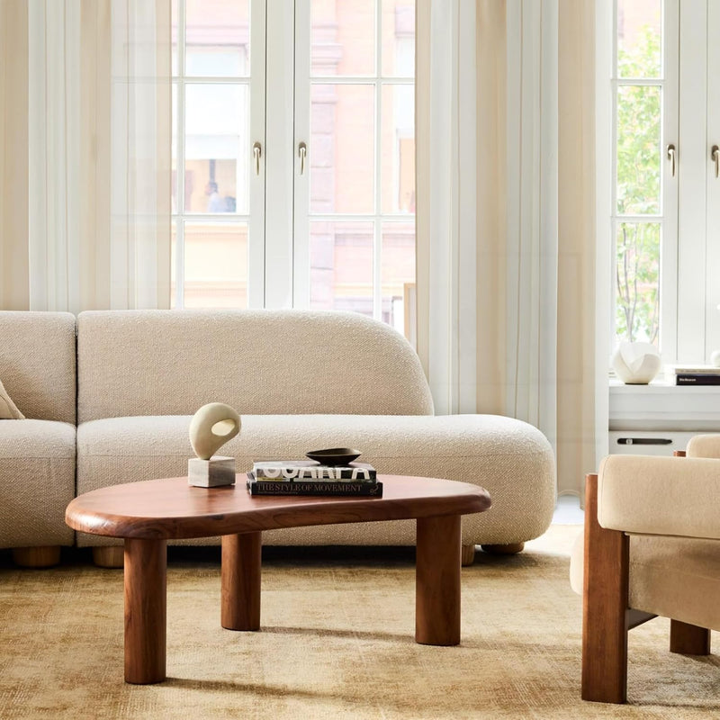 MRTREES Gardinen mit Kräuselband Stores Gardinen Schlafzimmer Vorhang Halbtransparent Vorhänge Beige