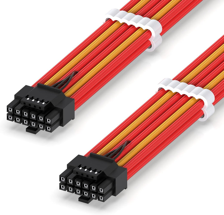 EZDIY-FAB 16AWG PCI-e 5.0 12VHPWR PSU ummanteltes Kabel,600W 12+4 Pin Stecker auf 12+4 Pin Stecker K