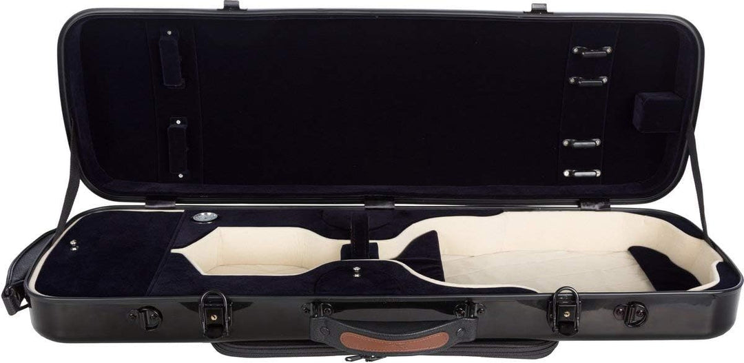 Geigenkoffer Glasfaser Oblong 4/4 black - navy blue M-Case