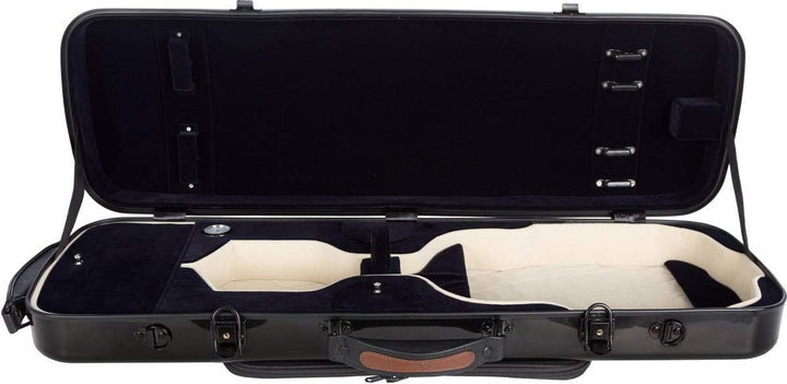 Geigenkoffer Glasfaser Oblong 4/4 black - navy blue M-Case