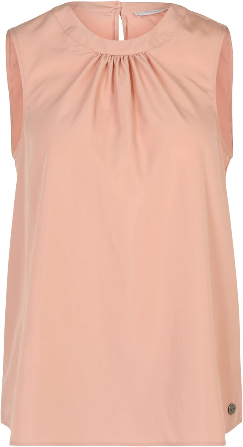 Tamaris Damen AVEIRO AOP Gewebtes Rundhalsausschnitt Top 34 Cloud Pink, 34 Cloud Pink