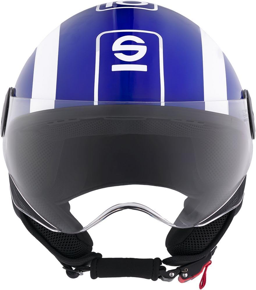 Sparco Riders SP601 Demi-Jet Motorradhelm, Scooter Helm ECE 22.06 Homologiert, Demi-Jet Helm mit Ant