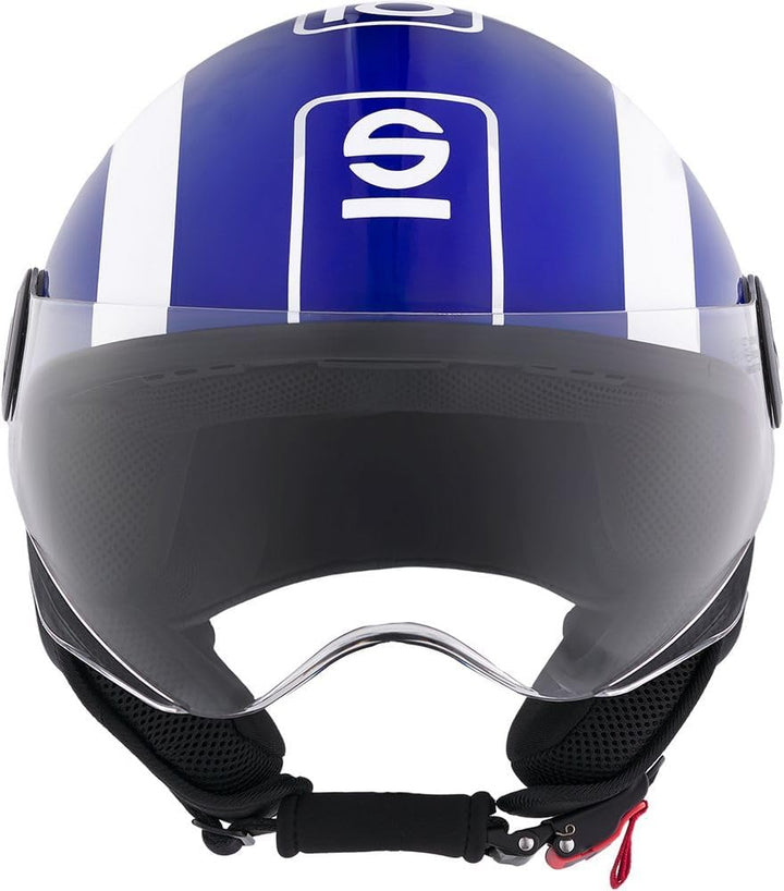 Sparco Riders SP601 Demi-Jet Motorradhelm, Scooter Helm ECE 22.06 Homologiert, Demi-Jet Helm mit Ant