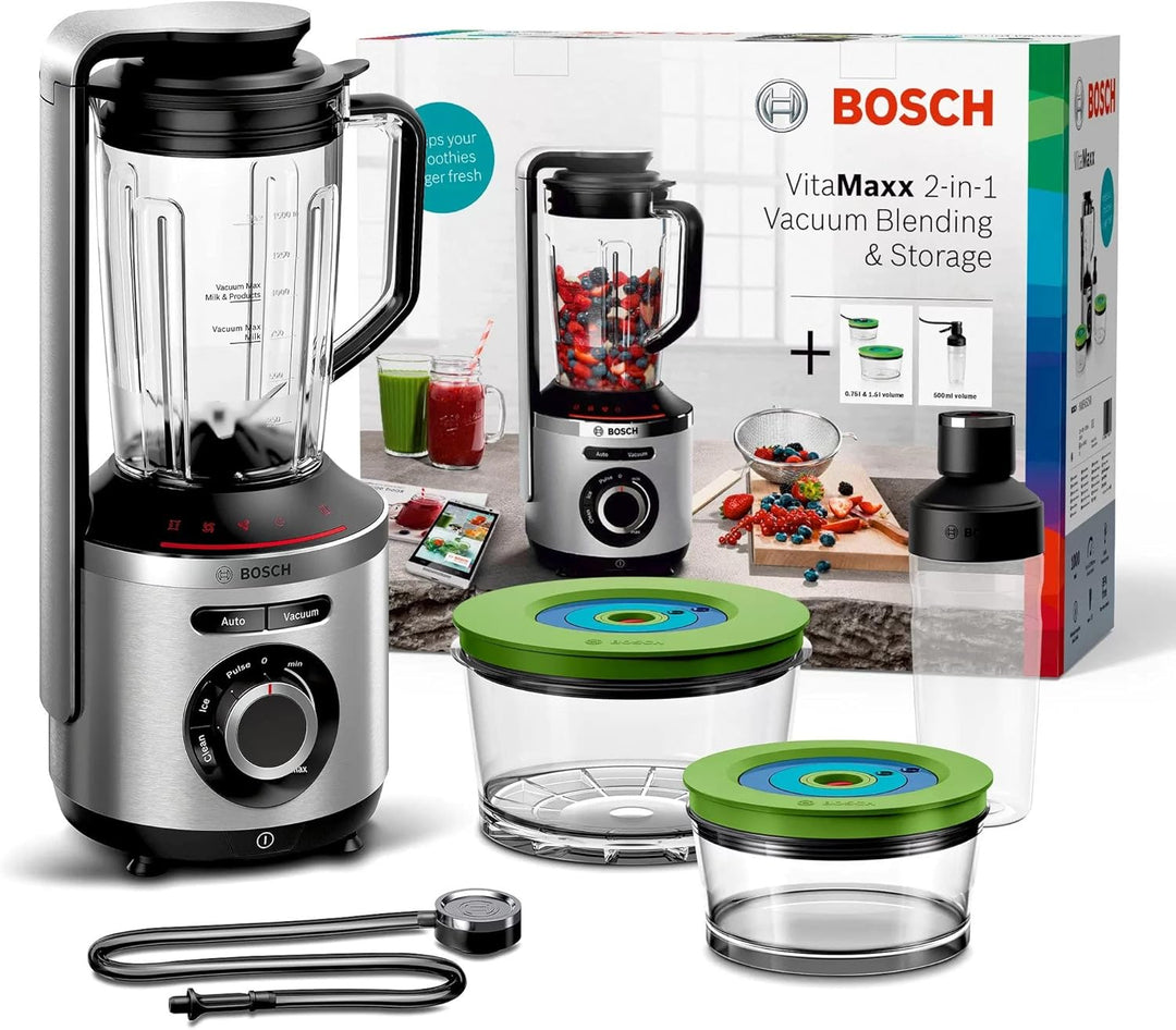 Bosch VitaMaxx MMBV625M Vakuum-Mixer silber