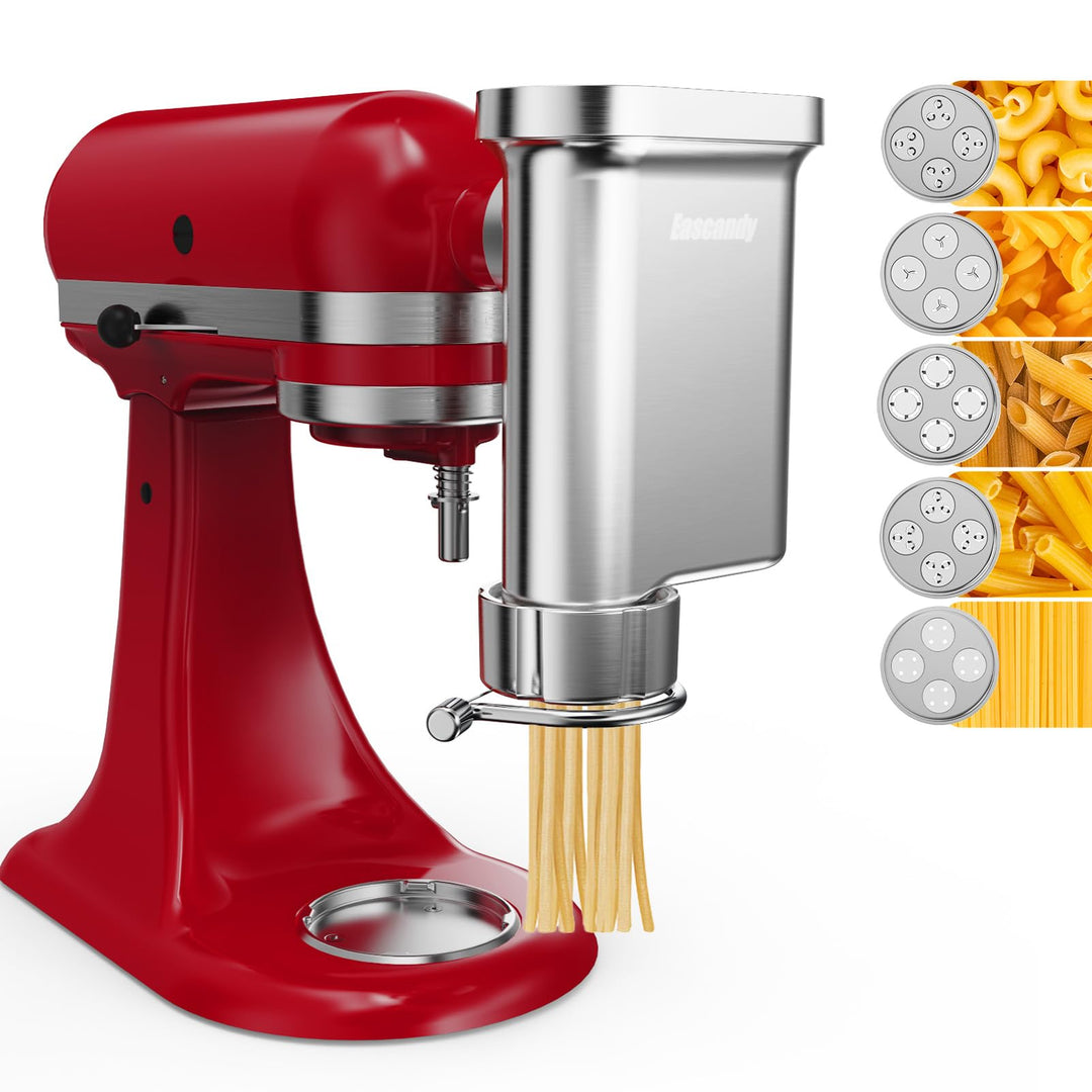 Metall Gourmet Pasta Press Aufsatz für KitchenAid Standmixer - Langlebiger Metall Pasta Maker Aufsat
