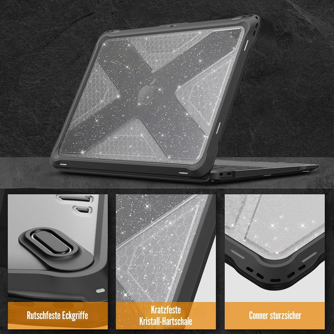Fintie Hülle kompatibel mit MacBook Air 13 (2018-2020 Version) A2337(M1)/A2179/A1932, Ganzkörper-Rug