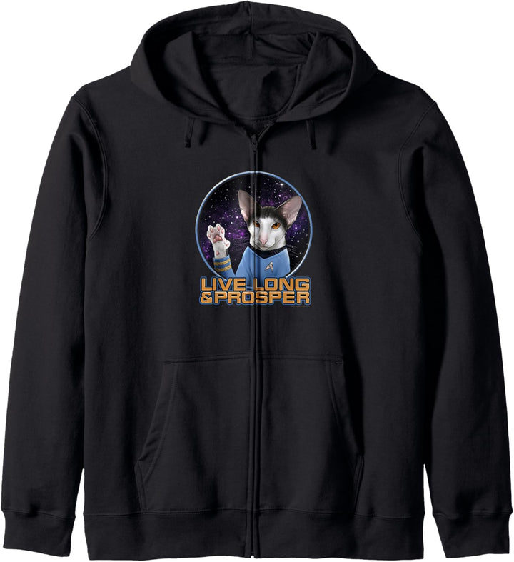 Star Trek: The Original Series Spock Cat Live Long & Prosper Kapuzenjacke