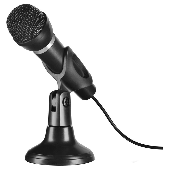 Speedlink CAPO Desk &amp; Hand Microphone - Tisch- und Handmikrofon, exzellente Klangqualität für Sprach