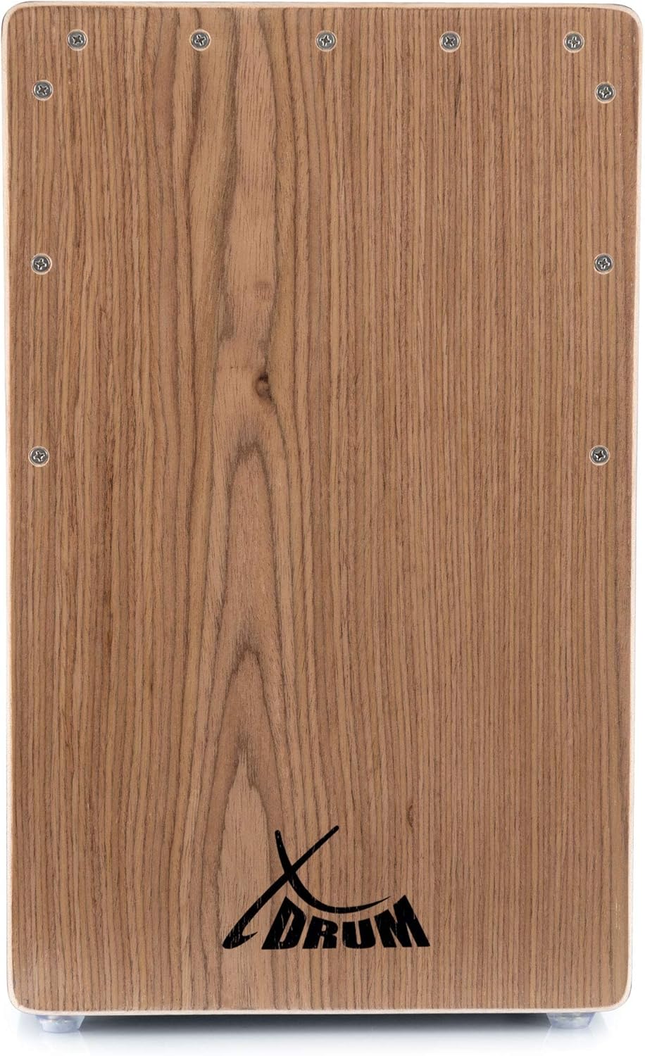 XDrum Cajon El Bajo Bass Port Black/Walnut - Integrierter Bass Port für druckvollen Sound - Trommelk