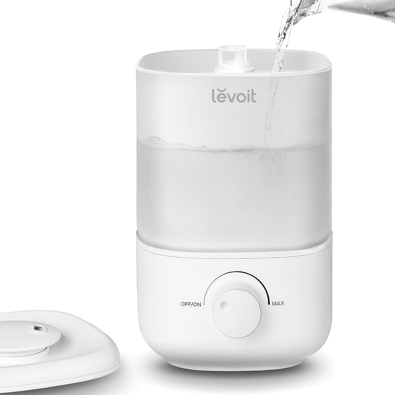 LEVOIT 2,5L Mini Luftbefeuchter bis 25H für Schlafzimmer Kinderzimmer, 26dB leise Top-Fill Humidifie