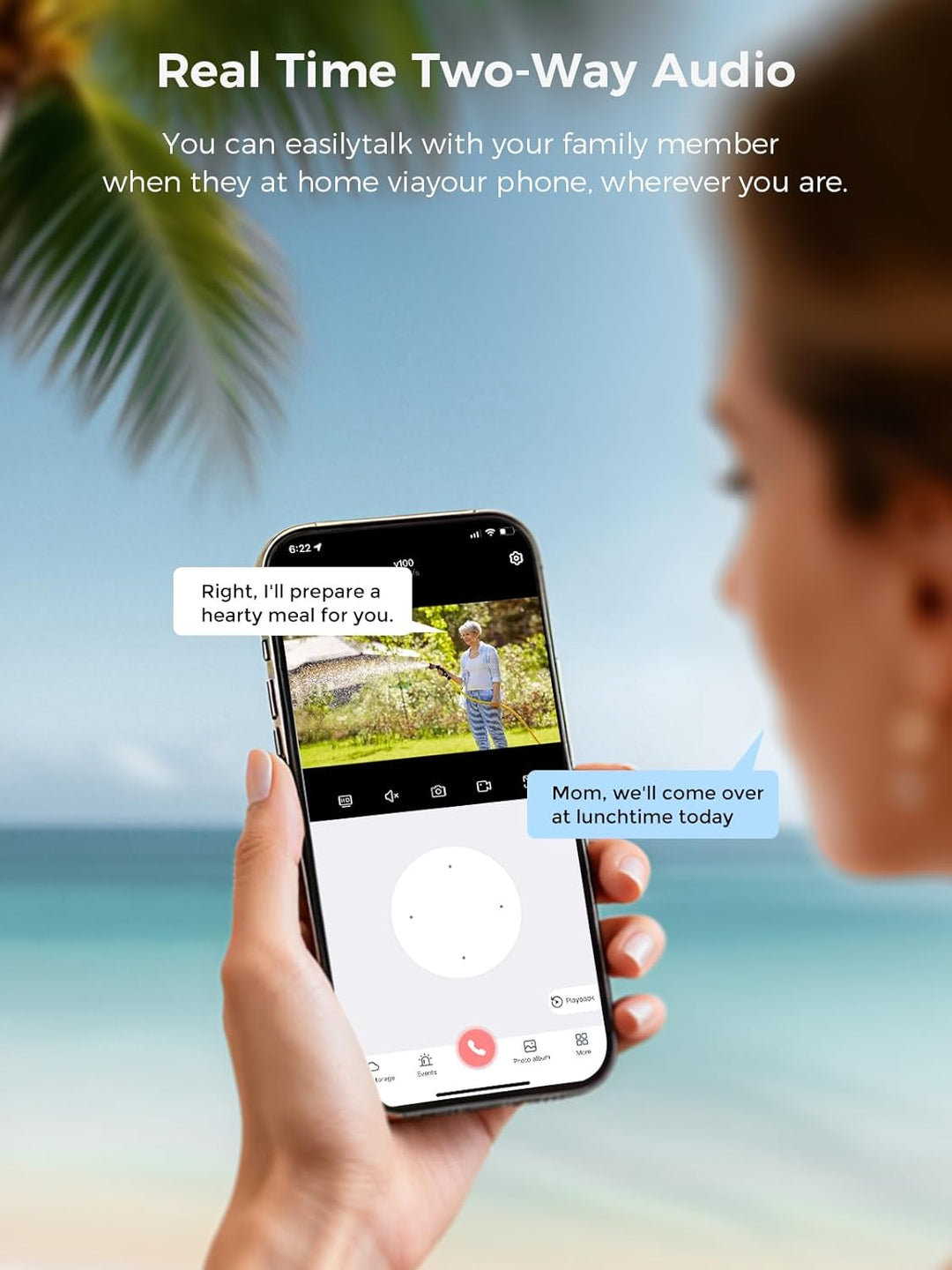【5MP Auflösung+360°PTZ】 Hiseeu 5MP Überwachungskamera Set Aussen,4X 5MP 360° Überwachung Kamera Auss