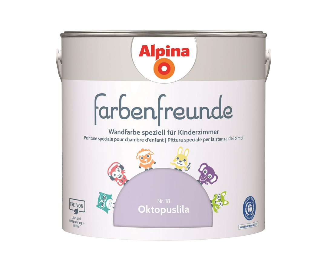 Alpina Farbenfreunde Nr. 18 Oktopuslila 2,5 Liter matt, Oktopuslila