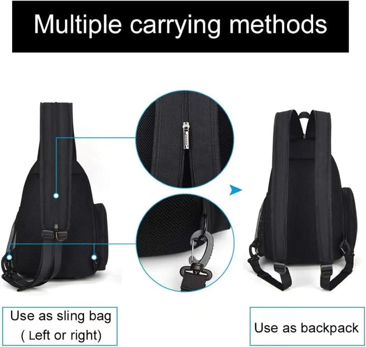 CADeN Kameratasche Sling Backpack, Kameratasche Rucksack mit Stativhalterung für DSLR/SLR spiegellos