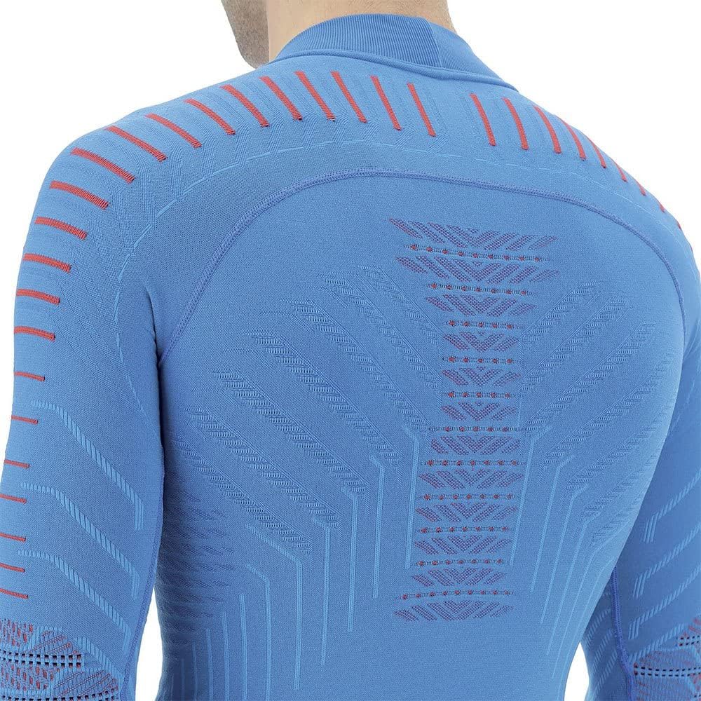 UYN Herren Resilyon Langarmshirt, Blue/Red, XXL