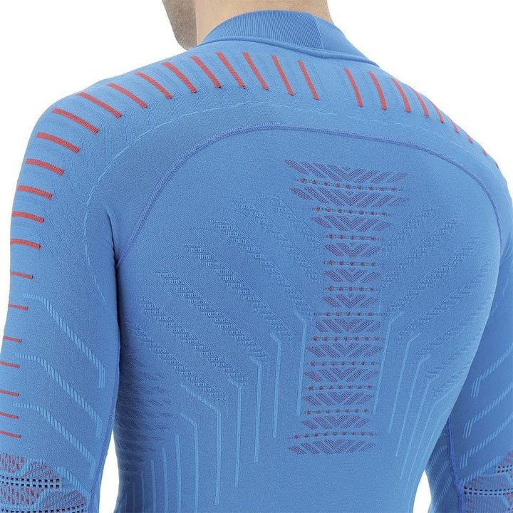 UYN Herren Resilyon Langarmshirt, Blue/Red, XXL