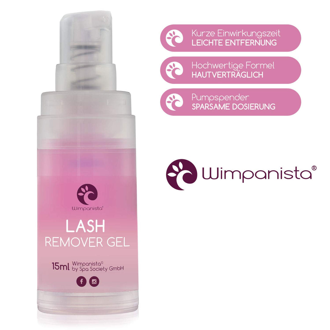 Wimpanista® Lash Remover Gel für die Wimpernverlängerung. Entferner von Einzelwimpern und Wimpernkle