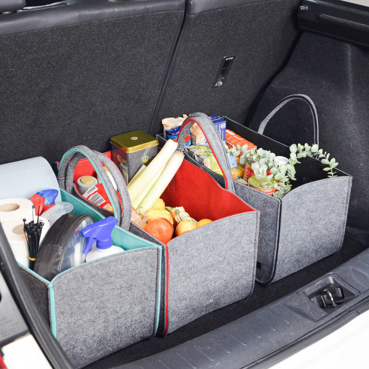 DuneDesign Bis 25kg: Shopping Bag Filz XXL - 50x25x25 Schwerlast Filztasche Gross - Kamintasche für
