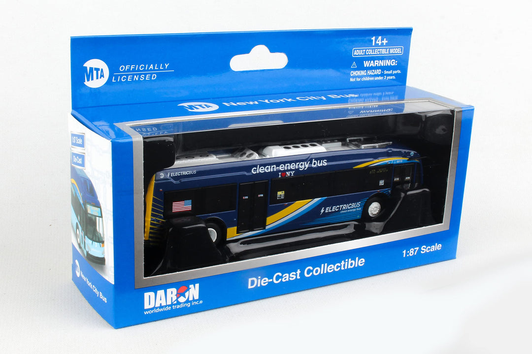 Daron MTA Protera Elektro-Hybrid-Bus 1/87 Elektrobus, blau
