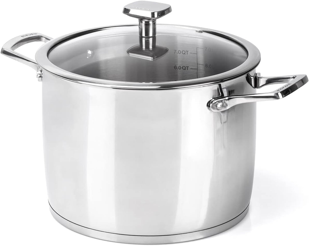 Moneta Accordo Kombi-Kochtopf 24 cm mit Deckel und Doppelkorb, Edelstahl für jedes Herd