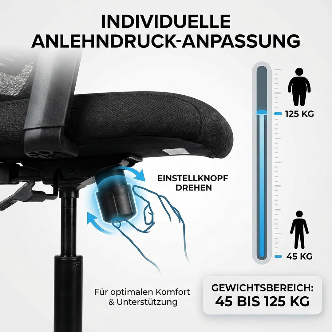Start, Bürostuhl, für Home-Office &amp; Unternehmen, mit vielen ergonomischen Funktionen, ergonomisch &amp;