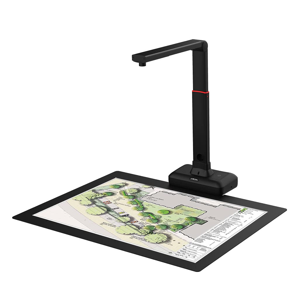VIISAN Dokumentenscanner - 27MP Buchscanner mit Scan Max A2, ideal für grosse Periodika, Bücher und