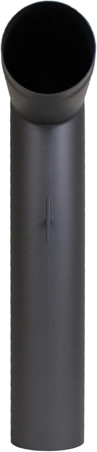 LANZZAS Ofenrohr Set 1x 90° Grad (Spitzbogen), im Durchmesser, DN Ø 150 mm, Farbe: gussgrau - weiter