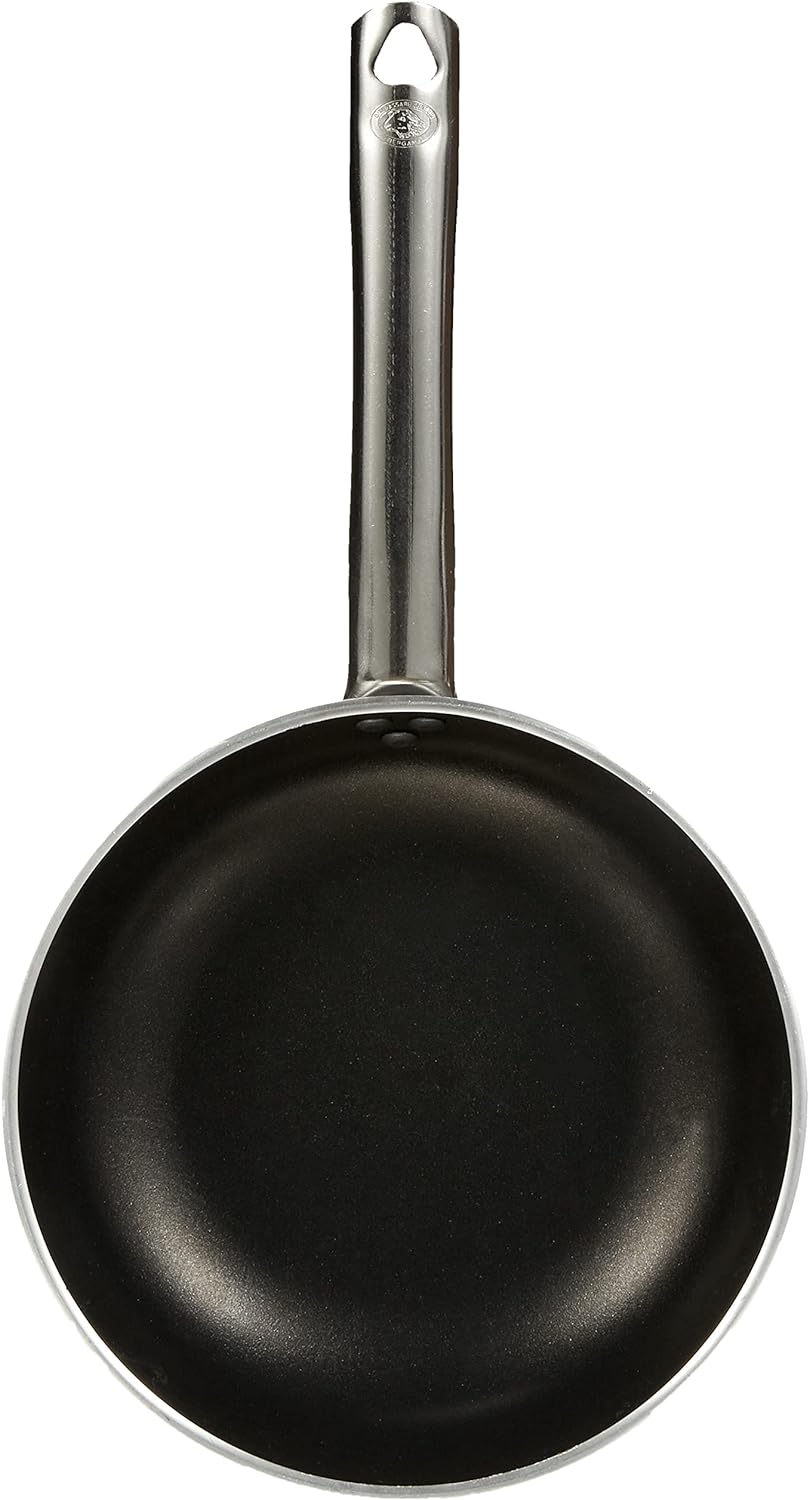Pentole Agnelli ALSA2111BS24 Hochversenkte Bratpfanne, Aluminium, Silber, 24 cm, 24 cm