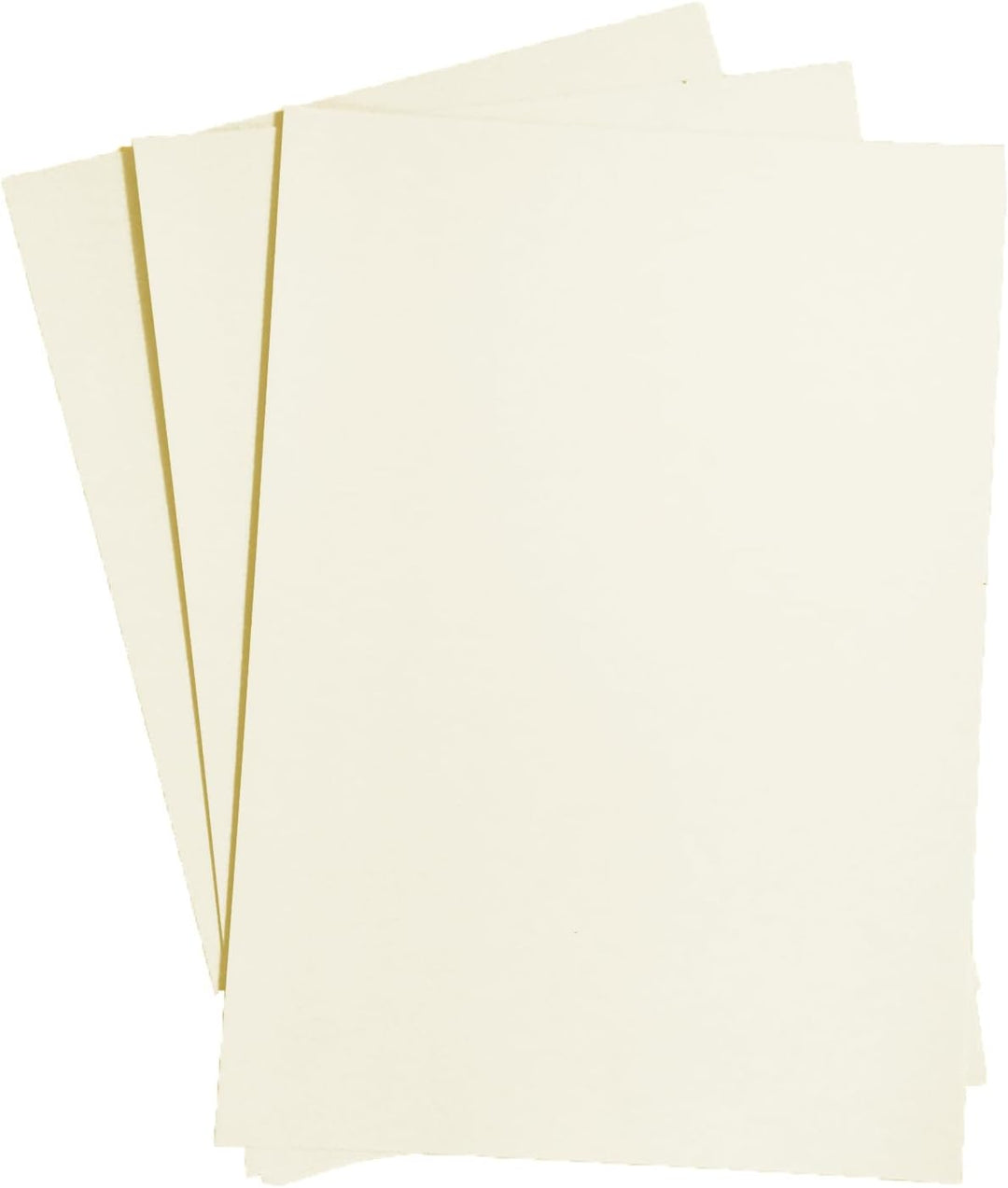 100 Blatt DIN A3 Papier elfenbein 120g/m² - komplett durchgefärbt, für Einladungen, Hochzeitskarten,