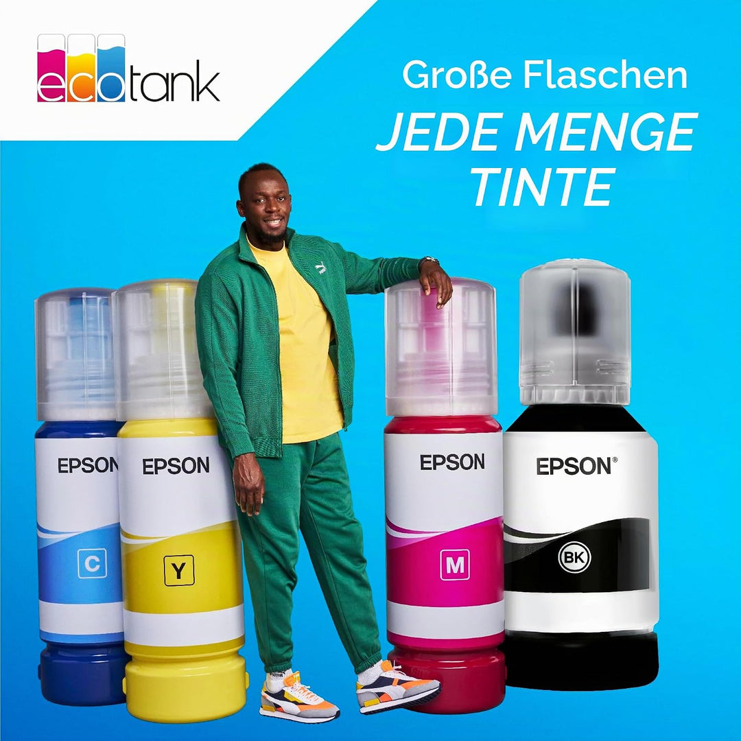 Epson EcoTank 113 Original Tintenflasche, Schwarz, Pigmenttinte (Packung mit 2) Schwarz 127 ml (Pack