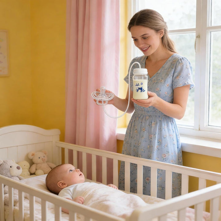 Muttermilchflaschen | Auslaufsicher, Silikon, gegen Koliken - Trinkflasche mit Strohhalm für Kinder