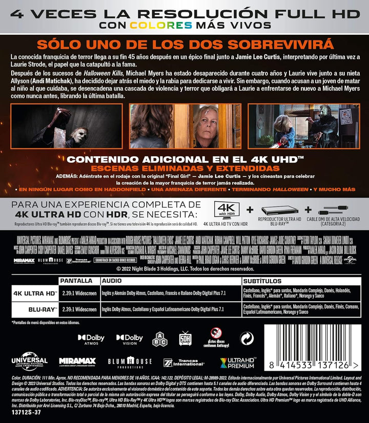 Halloween: el final (4K UHD+BD)