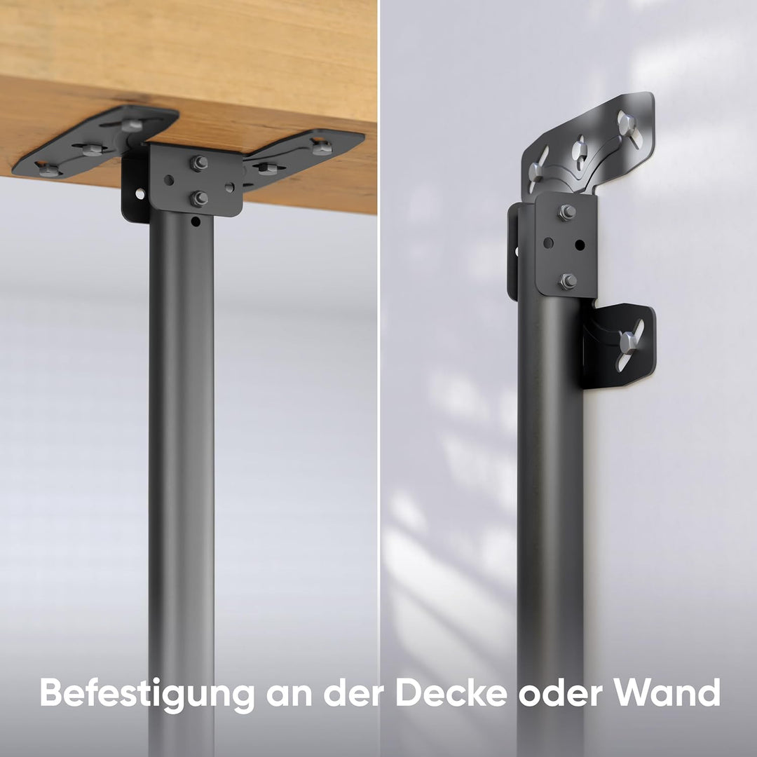 ONKRON TV Deckenhalterung für 32-80 Zoll Fernseher bis 68 kg, TV Halterung Decke extra lang, höhenve