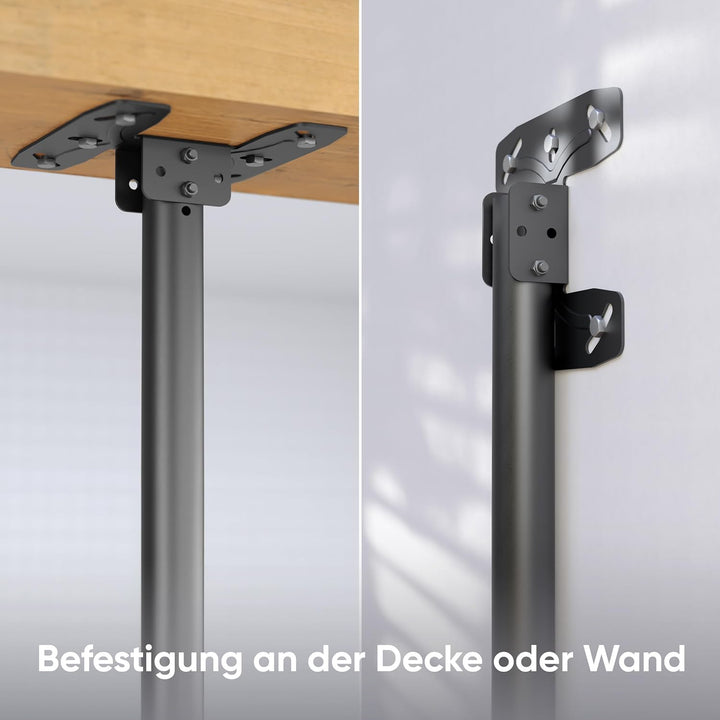ONKRON TV Deckenhalterung für 32-80 Zoll Fernseher bis 68 kg, TV Halterung Decke extra lang, höhenve
