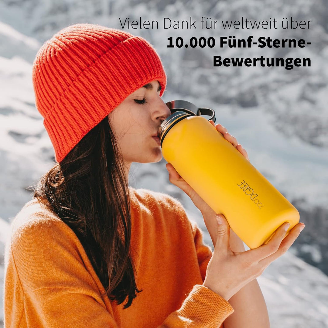 720°DGREE Edelstahl Trinkflasche “noLimit” – 710ml - Auslaufsicher, Kohlensäure geeignet, BPA-Frei -