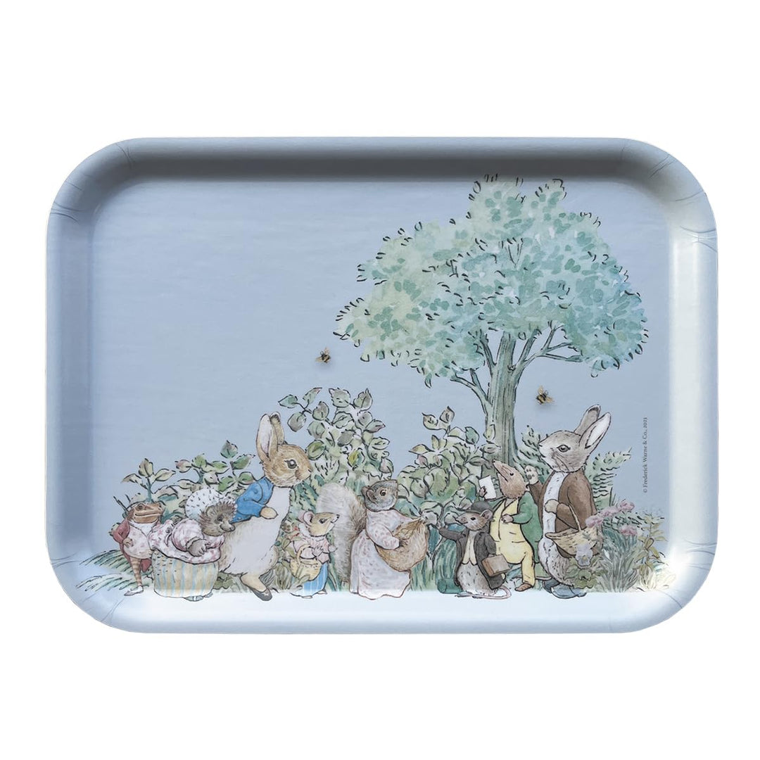Stein Kaninchen – Tablett aus Holz – Peter Rabbit – Kleiner Tag Paris – 20 x 27 cm.