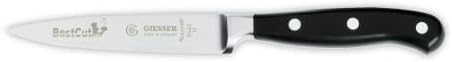 Giesser Messer BestCut X55 Officemesser schwarz 10 cm Klingenlänge - Profimesser Gemüsemesser Obstme