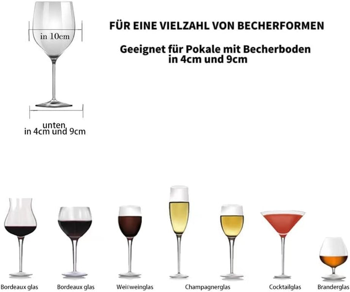 FOMANSH Weinglashalter unter dem Schrank, Gläserhalterung für Weingläser Stielgläser, hängender Wein