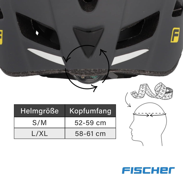 FISCHER Unisex – Erwachsene Urban Lano Fahrradhelm L/XL, 58-61 cm Grau, L/XL, 58-61 cm Grau